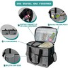 PetAmi Dog Travel Bag, Pet Supplies Organizer with Pockets, Food Container Collapsible Bowls, Gift Accessories Weekend Camping - 4 of 4