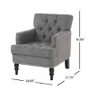NicBex Modern Accent Chair, Arm Chair with Button-Tufted Back, Lounge Chair Reading Chair for Living Room, Bedroom, Office - 3 of 4