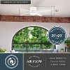 VAXCEL Erie Flush Mount Ceiling Fan with LED Light Kit and Remote, Matte White - 3 of 4