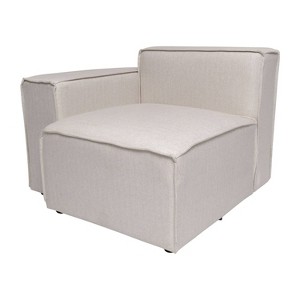 Taylor & Logan Yenna Modular Left Side Chair Cream: Configurable, Pocket Spring, Wood Frame - 1 of 4