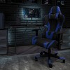 Flash Furniture X20 Gaming Chair Racing Office Ergonomic Computer PC Adjustable Swivel Chair with Reclining Back in Blue LeatherSoft - 2 of 4