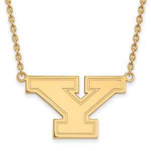 Black Bow Jewelry 14k Yellow Gold Youngstown State Penguins NCAA Necklace 18 Inch - 1 of 4
