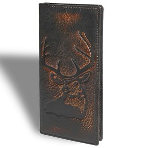 Generic Deer Long Wallet For Men Full Grain Leather with Hand Burnished Rfid Blocking - 1 of 4