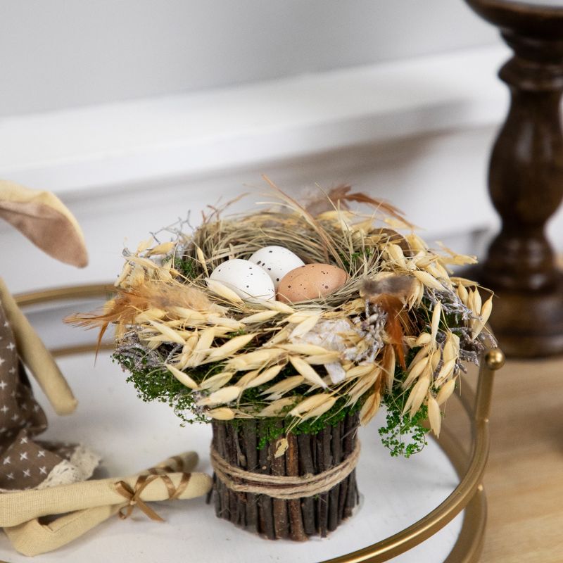 Northlight Bird's Nest with Eggs Easter Tabletop Decoration - 6.5", 1 of 7