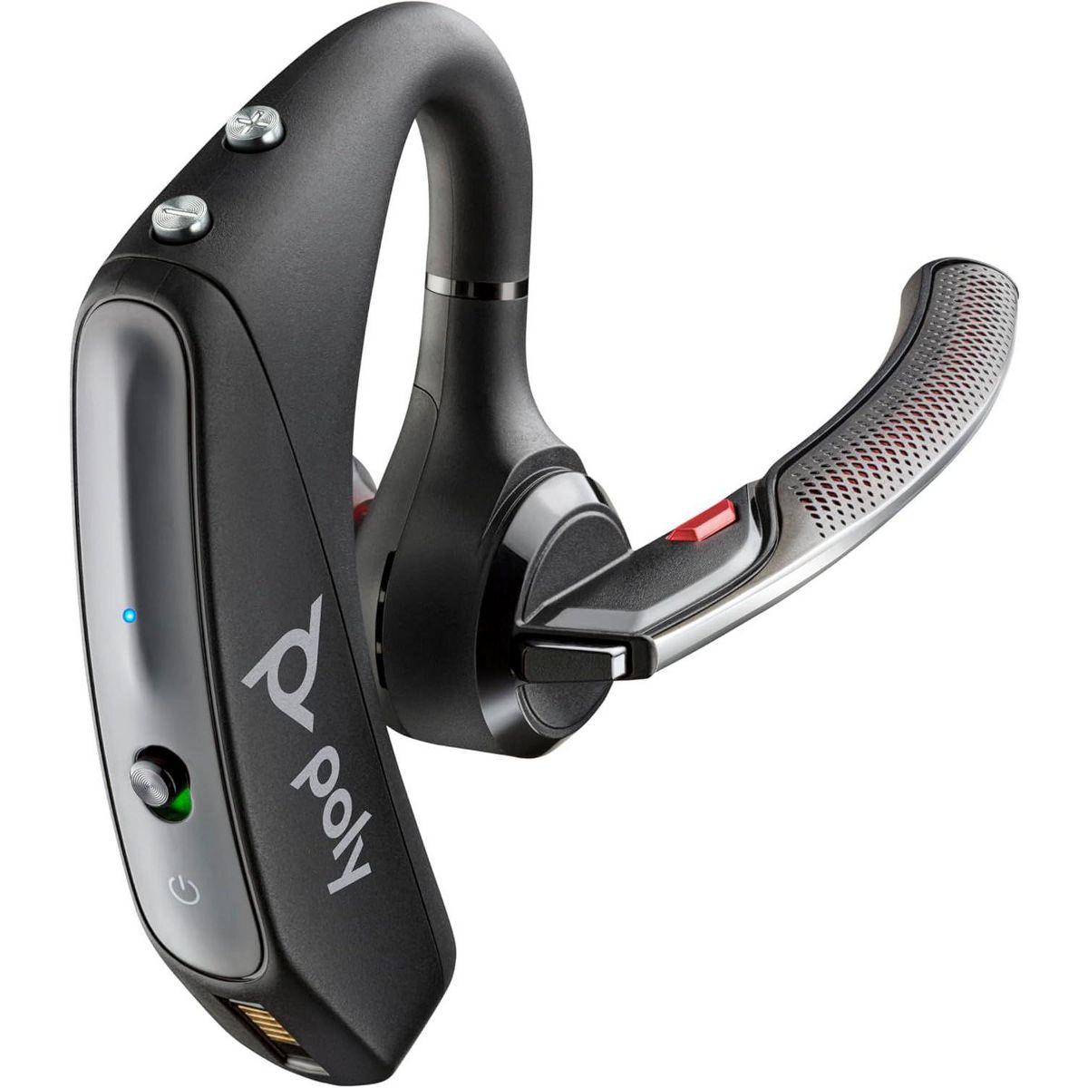 Poly Voyager 5200 Noise-Canceling Bluetooth Headset for Phone & PC with Voice Controls, Lightweight Over-Ear, Manufacturer Refurbished