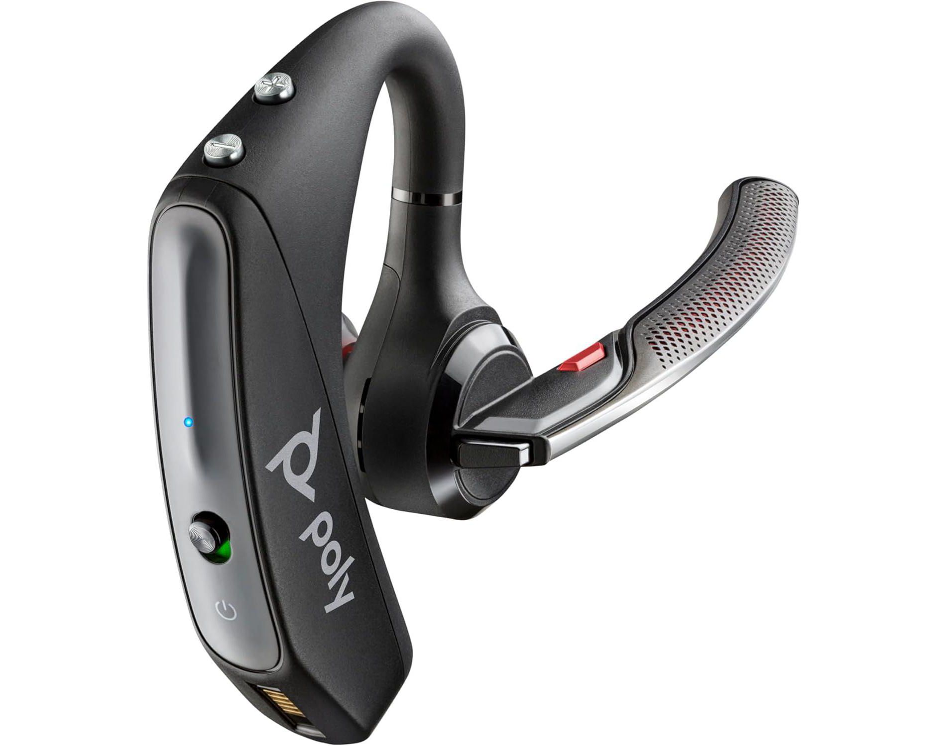 Poly Voyager 5200 Noise-Canceling Bluetooth Headset for Phone & PC with Voice Controls, Lightweight Over-Ear, Manufacturer Refurbished