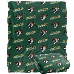 University Of Vermont Logo Pattern Silky 50x60 Blanket, 1 Sided - 1 of 4