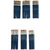 Sax Silk Golden Taklon Paint Brushes, Flat & Round Types, Assorted Sizes, Set of 108 - 2 of 3