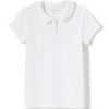 Lands' End Kids Short Sleeve Ruffled Peter Pan Collar Knit Shirt - image 3 of 4