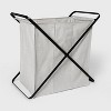 Folding X-Frame Single Sorter Hamper Matte White - Brightroom™