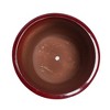 AZL1 Life Concept Planters 3-Piece Ceramic Planter Set with Drainage Holes for Indoor and Outdoor Plants, Red, 15"*15"*15" - 4 of 4