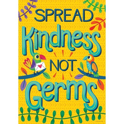 One World Spread Kindness, Not Germs Poster - Carson Dellosa