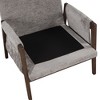 NicBex Accent Chair Velvet Upholstered Modern Lounge Chair with Solid Wood and Thick Seat Cushion Reading Chair Comfy Chair, Gray - 4 of 4
