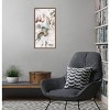 Amanti Art 14"x27" Watercolour Pink Florals I by Alex Black Framed Canvas Wall Art Print - 4 of 4