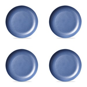 TAG Denim Blue Brooklyn Melamine Brooklyn Melamine Plastic Dinning Dinner Plate Dishwasher Safe Indoor/Outdoor 11x11 inch Dinner Plate Set 4 - 1 of 3