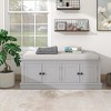 Bella Depot 42.7''W Storage Bench with Adjustable Shelves - 2 of 4