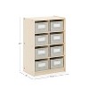 Guidecraft EdQ 8 Cubby Bin Storage Organizer 30 - Natural