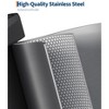 16 Gallon / 60 Liter Metal Trash Can with Lid, Rustproof Step-on Kitchen Metal Trash Bin with Liner Rim, Rear Handle, Soft Close Plastic Lid, Black - 4 of 4