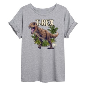 Women's - Jurassic Park - Tyrannosaurus Rex Oversized Graphic T-Shirt - 1 of 4
