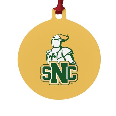 St. Norbert College Secondary Logo Aluminum Holiday Christmas Tree Ornament