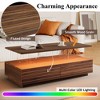 47" Large Coffee Table with Storage, Rectangle Accent Center Table with 2 Drawers, Accent Cocktail End Table for Living Room Bedroom Office - 4 of 4