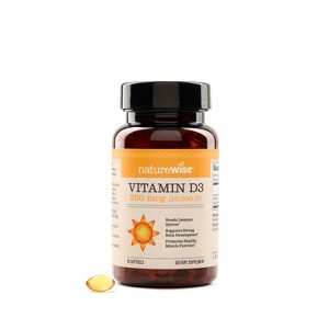 NatureWise Vitamin D3 - Naturally-Sourced Vitamin D3 Supplement - Non-GMO, in Organic Extra Virgin Olive Oil - 1 of 4