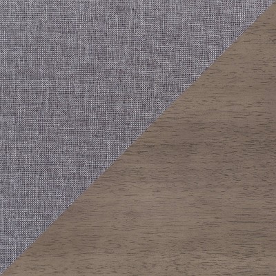 Set of 2 Gray Upholstered Wood Counter Height Side Chairs