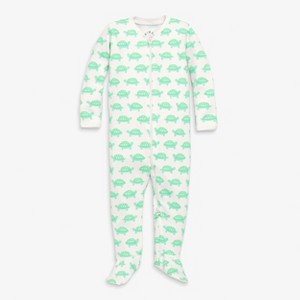 Primary Baby Organic Animal Friends Zip Footie - 1 of 4