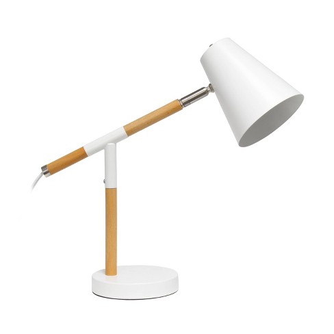Wooden Pivot Desk Lamp White Simple, Simple Table Lamp Pictures