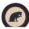 Earth Rugs Cat Printed Round Trivet – 10"x10" Braided Jute Table Mat with Whimsical Feline Design - 3 of 3
