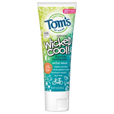 Tom's of Maine Wicked Cool! Mild Mint Anti-cavity Toothpaste - 5.1oz