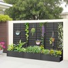 TUYOHW Metal Planter Box with Trellis, Metal Raised Garden Bed with Trellis, Garden Box for Climbing Plants, Flower - 3 of 4