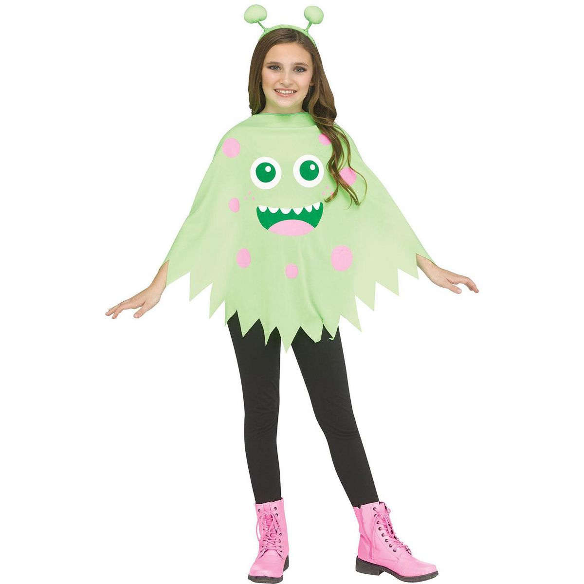 Fun World Green Monster Girls' Costume