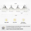 Whizmax Modern Glass Bathroom Vanity Light, Crystal Shower Light,  Wall Mount Lighting Fixture for Hallway Kitchen Bedroom Living Room - 4 of 4
