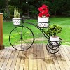 Sorbus Tricycle Plant Stand - Flower Pot Cart Holder - Ideal for Home, Garden, Patio (Black) - 2 of 4