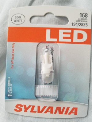 Sylvania 168 T10 W5w White Led Bulb, (contains 2 Bulbs) : Target