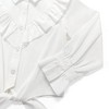 Girls Summer Crop Tops Long Sleeve Button Down Shirt for Girl 3-12Y - 4 of 4
