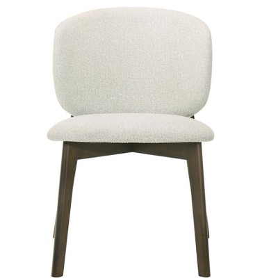 GDFStudio Arnton Contemporary Rubber Wood Chenille Upholstered Dining Chair (Set of 2)