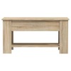 vidaXL Coffee Table Sonoma Oak 39.8"x19.3"x20.5" Engineered Wood - 3 of 4