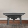 Royal Hampton 28 Inch Coffee Table with 3 Tapered Splayed Legs - 3 of 4