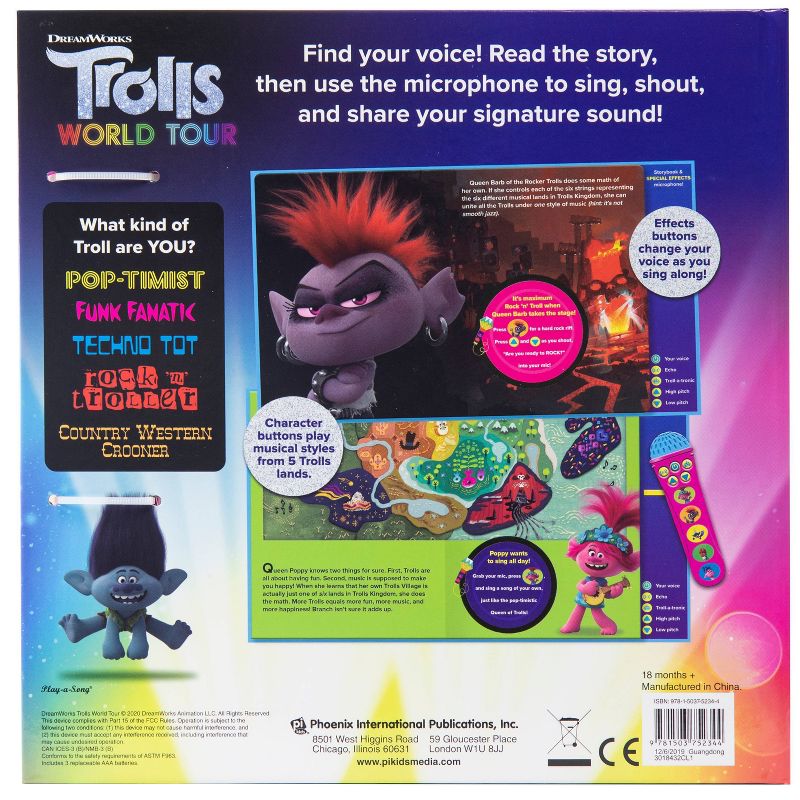Trolls 2 Voice Changing Microphone Book (Board Book), 4 of 5
