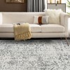 Vintage Distressed Floor Cover Living Room Foldable Thin Rug Indoor Traditional Non Slip Carpet Floral - 3 of 4