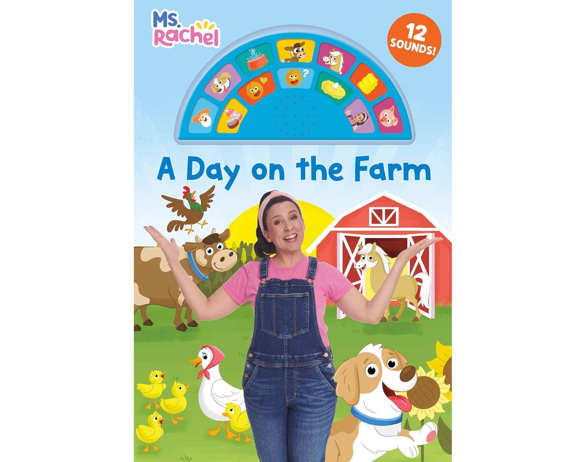 A Day on the Farm - by Ms. Rachel (Paperback)