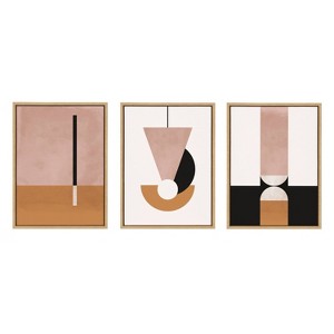 Kate & Laurel All Things Decor (Set of 3) 18"x24" Sylvie Venice 1 2 and 3 Framed Canvas Wall Art Set by Alexander Ginzburg: - 1 of 4