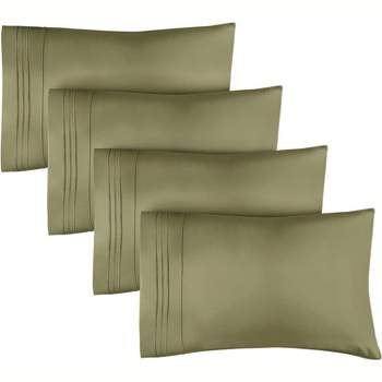 Pillowcase Set of 4 Soft Double Brushed Microfiber - CGK Linens