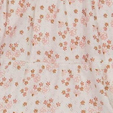 white with pink flowers