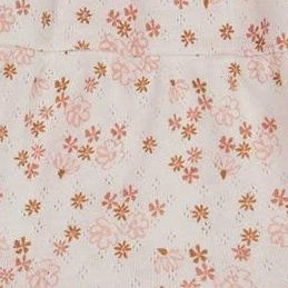 white with pink flowers