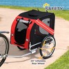 Gulches Pet Strollers: Red/Black Dog Bike Trailer & Off-Road Bicycle Wagon - 4 of 4