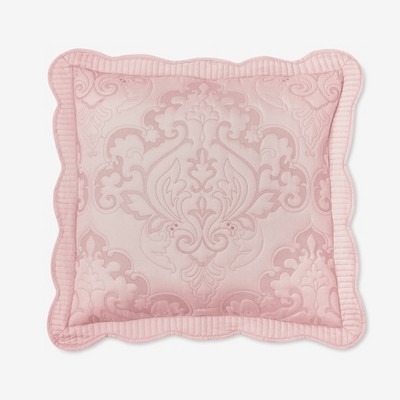 BrylaneHome Amelia Euro Sham - Euro, Pale Rose