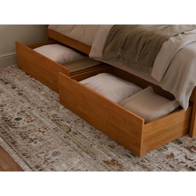 AFI Furnishings Urban Queen/King/Twin XL Size Bed Drawers in Light Toffee